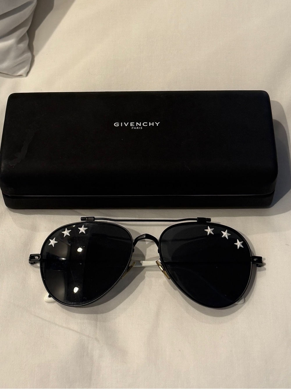 Givenchy Black Aviator Sunglasses with Star Accents - Picture 1 of 1